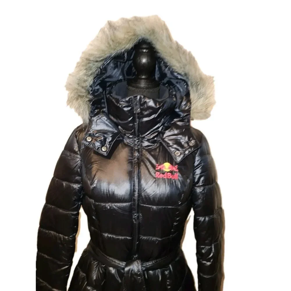 Red Bull Wings Team Collection Ladies Size Large Puffer Jacket Hooded EUC - Picture 2 of 14